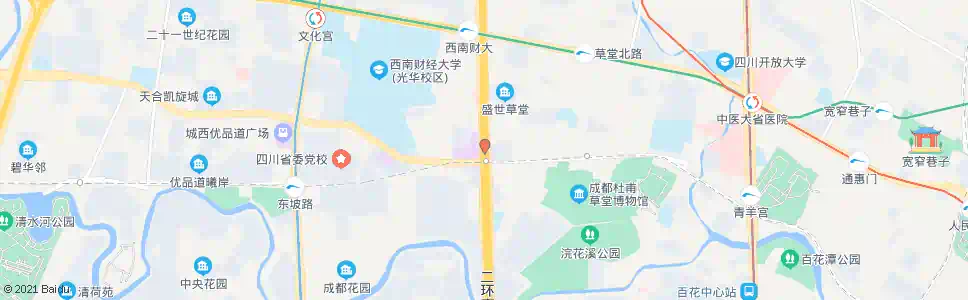 成都光华村街口_公交站地图_成都公交_妙搜公交查询2025
