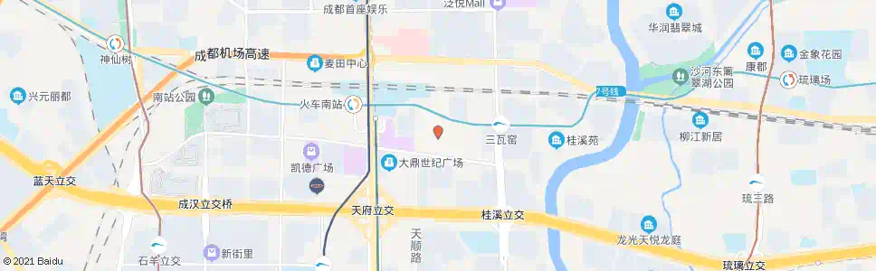 成都天仁北一街_公交站地图_成都公交_妙搜公交查询2025
