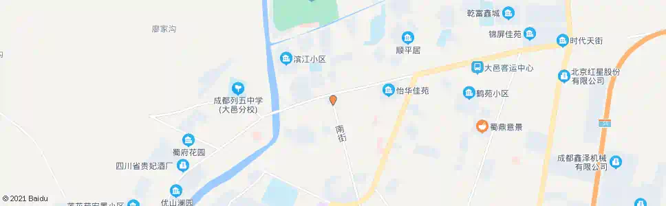 成都大南街_公交站地图_成都公交_妙搜公交查询2025
