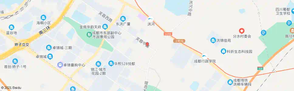 成都芙蓉中路银杏大道口_公交站地图_成都公交_妙搜公交查询2025