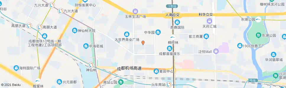 成都桐梓林中路西_公交站地图_成都公交_妙搜公交查询2025