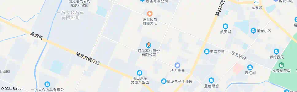 成都虹波实业_公交站地图_成都公交_妙搜公交查询2025