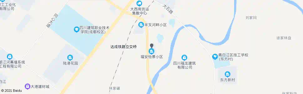 成都福安怡景_公交站地图_成都公交_妙搜公交查询2025