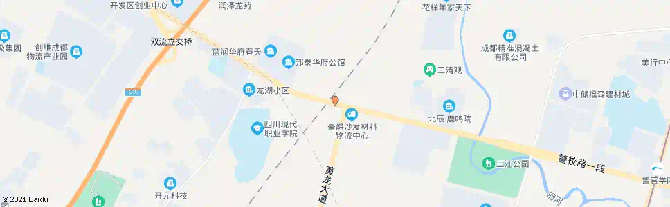 成都物联大道双黄路口_公交站地图_成都公交_妙搜公交查询2025