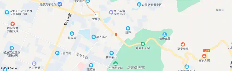 成都燃灯寺路口_公交站地图_成都公交_妙搜公交查询2025