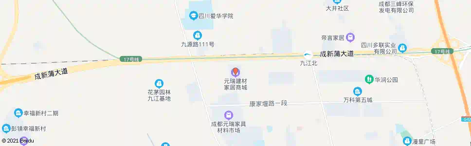 成都元瑞家具商城_公交站地图_成都公交_妙搜公交查询2025
