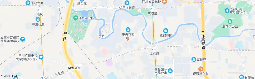 成都金雁路南_公交站地图_成都公交_妙搜公交查询2025