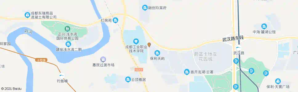 成都大安南路_公交站地图_成都公交_妙搜公交查询2025