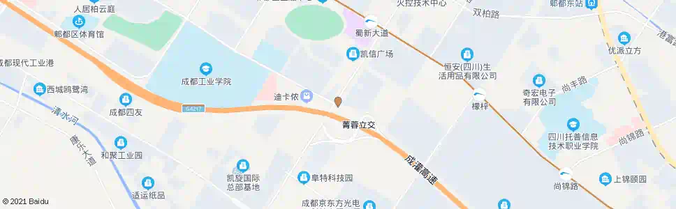 成都中信大道南北大道口_公交站地图_成都公交_妙搜公交查询2025