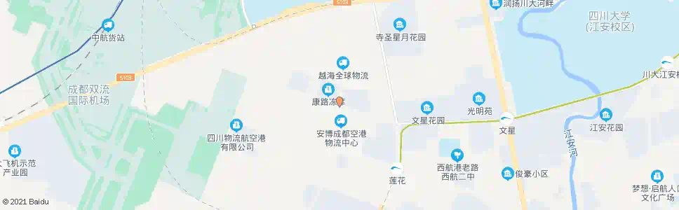 成都物流大道_公交站地图_成都公交_妙搜公交查询2025