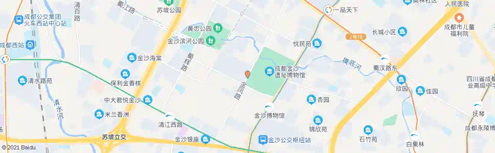 成都金沙遗址路口_公交站地图_成都公交_妙搜公交查询2025