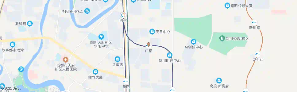 成都广都站_公交站地图_成都公交_妙搜公交查询2025