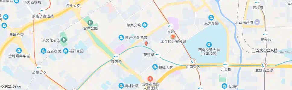 成都花照壁东街西_公交站地图_成都公交_妙搜公交查询2025