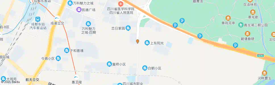 成都上东阳光_公交站地图_成都公交_妙搜公交查询2025