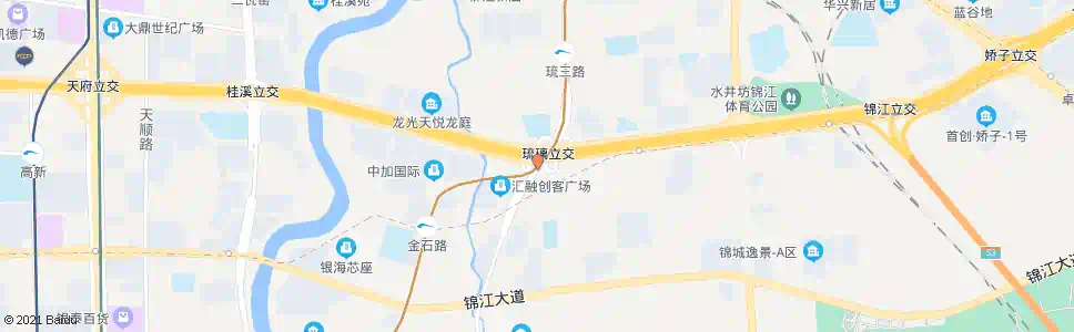 成都三环琉璃立交东内侧_公交站地图_成都公交_妙搜公交查询2025