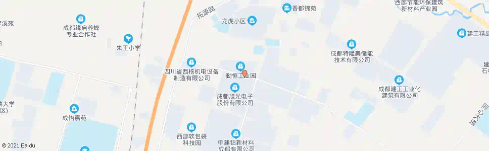 成都新工大道龙虎大道口_公交站地图_成都公交_妙搜公交查询2025
