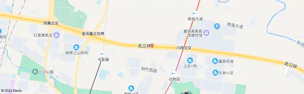 成都北三环路三段内侧_公交站地图_成都公交_妙搜公交查询2025
