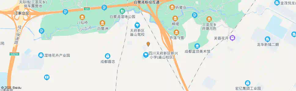 成都庙山广场_公交站地图_成都公交_妙搜公交查询2025