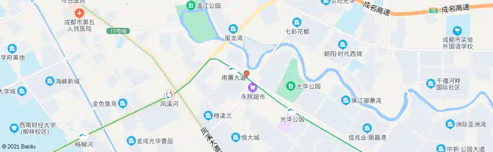 成都光华大道北段_公交站地图_成都公交_妙搜公交查询2025