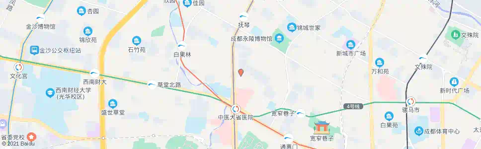 成都青羊北路_公交站地图_成都公交_妙搜公交查询2025