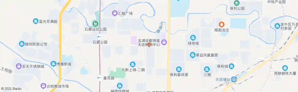 成都大天路东_公交站地图_成都公交_妙搜公交查询2025
