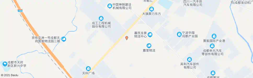 成都宝湾物流_公交站地图_成都公交_妙搜公交查询2025