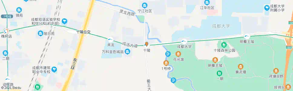 成都地铁十陵站_公交站地图_成都公交_妙搜公交查询2025