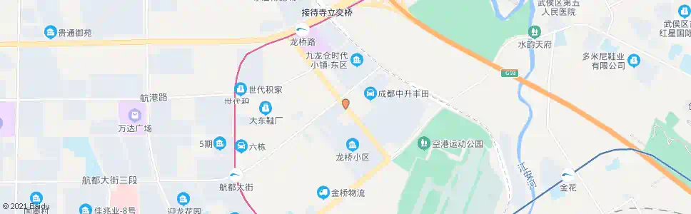 成都龙桥路航都大道口_公交站地图_成都公交_妙搜公交查询2025