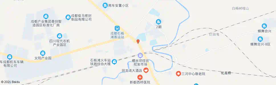 成都东风街_公交站地图_成都公交_妙搜公交查询2025