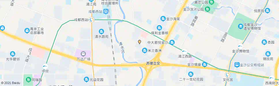 成都金福路_公交站地图_成都公交_妙搜公交查询2025