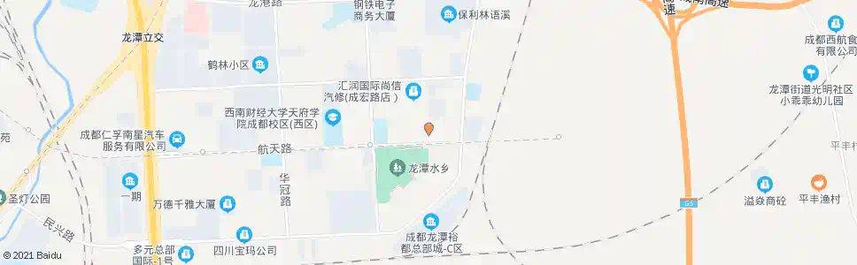 成都华实路南_公交站地图_成都公交_妙搜公交查询2025