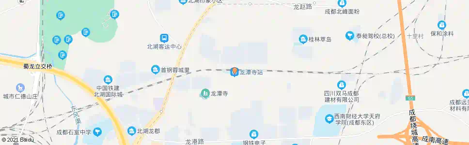 成都龙潭寺火车站_公交站地图_成都公交_妙搜公交查询2025