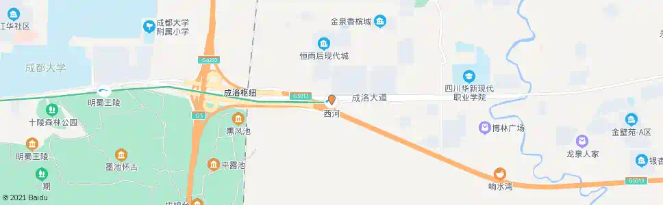 成都西河_公交站地图_成都公交_妙搜公交查询2025