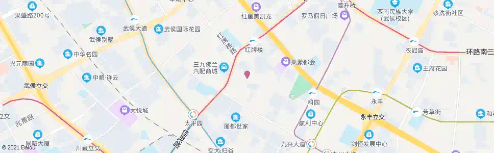 成都董家湾北街_公交站地图_成都公交_妙搜公交查询2025