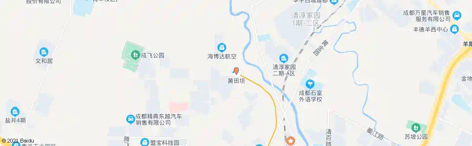成都黄田坝_公交站地图_成都公交_妙搜公交查询2025