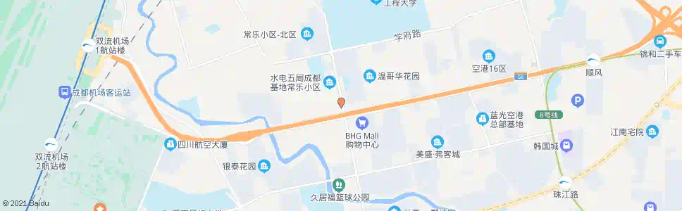 成都锦华路机场路口_公交站地图_成都公交_妙搜公交查询2025