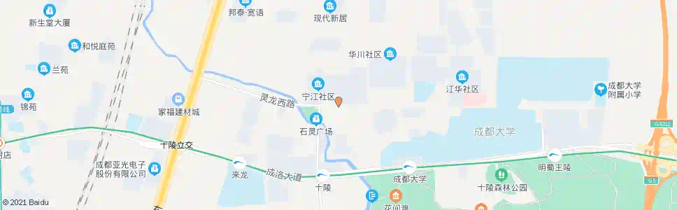成都灵龙路蜀王大道路口_公交站地图_成都公交_妙搜公交查询2025