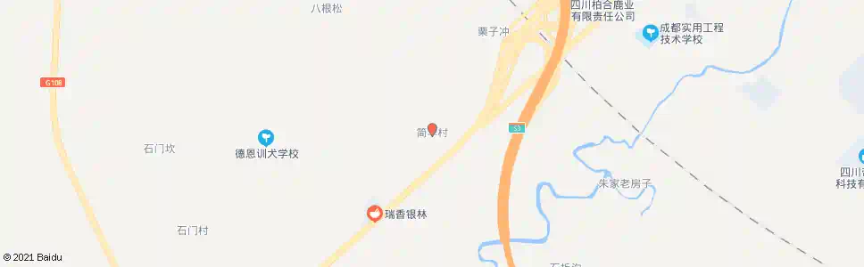 成都简华村一队_公交站地图_成都公交_妙搜公交查询2025
