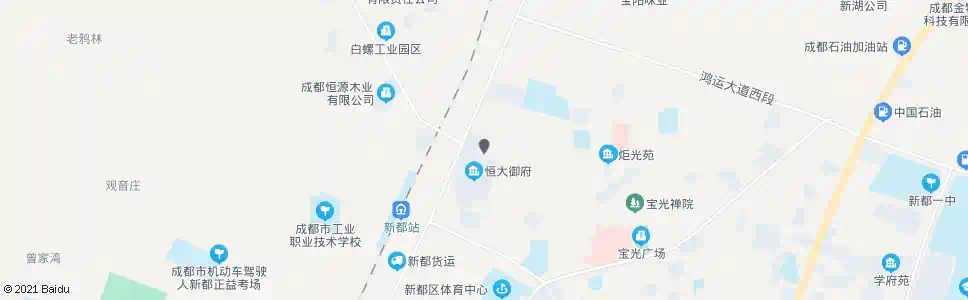 成都货运大道口_公交站地图_成都公交_妙搜公交查询2025