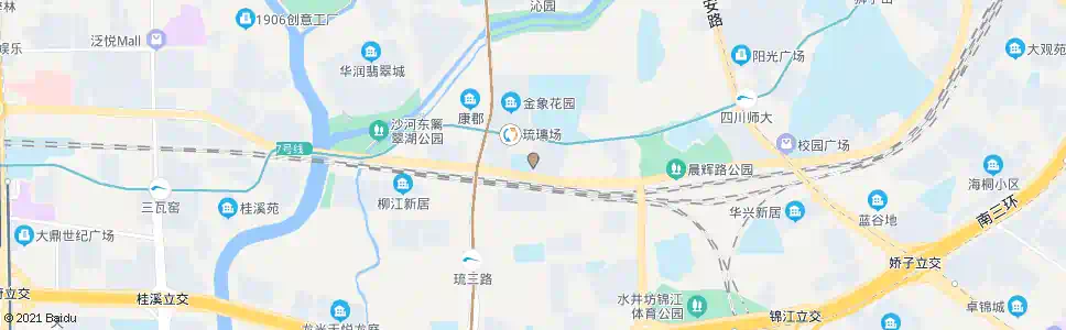 成都晨辉北路南_公交站地图_成都公交_妙搜公交查询2025