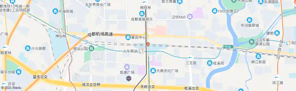 成都千子门路南_公交站地图_成都公交_妙搜公交查询2025