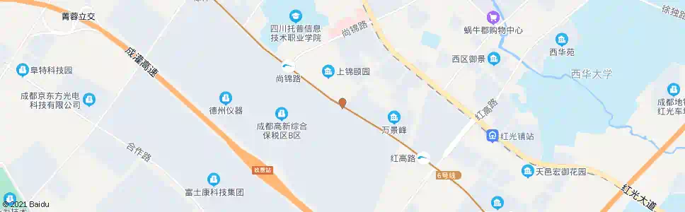 成都西区大道尚华路口_公交站地图_成都公交_妙搜公交查询2025