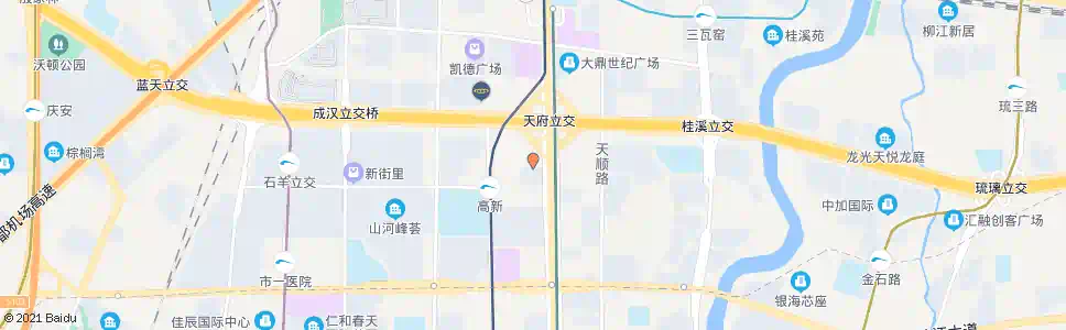 成都天晖北街_公交站地图_成都公交_妙搜公交查询2025