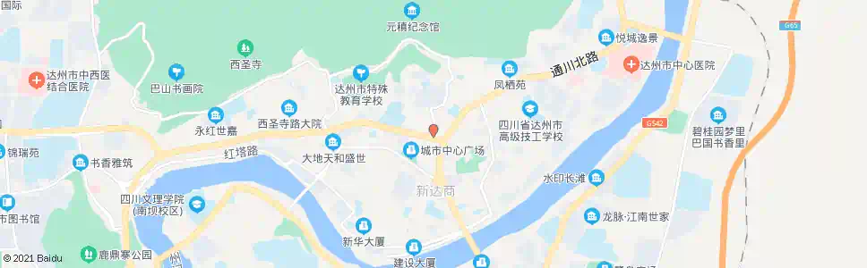 达州华西女子医院_公交站地图_达州公交_妙搜公交查询2025