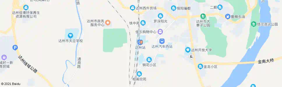 达州县中路口_公交站地图_达州公交_妙搜公交查询2025