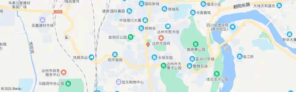 达州广电大厦_公交站地图_达州公交_妙搜公交查询2025