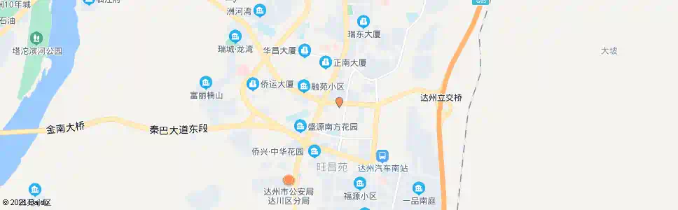 达州县地税局_公交站地图_达州公交_妙搜公交查询2025