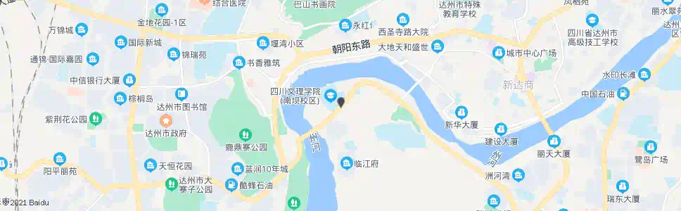 达州达师专_公交站地图_达州公交_妙搜公交查询2025