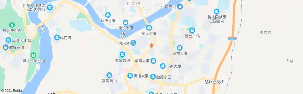 达州利通花园_公交站地图_达州公交_妙搜公交查询2025