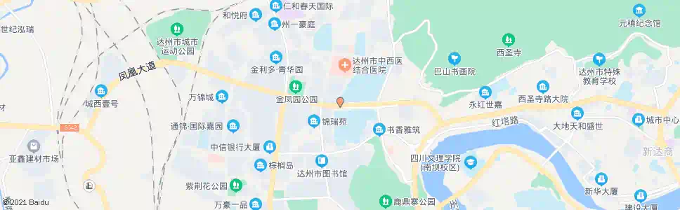 达州达一中_公交站地图_达州公交_妙搜公交查询2025